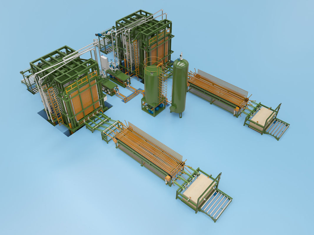 Fully Automatic Plywood Production Line 8000KN 15-65 Layers