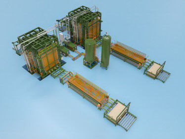One Nitrogen Tank Drives Two Sets Of 30 Layers Hot Press Productin Lines