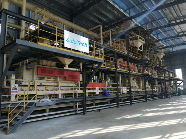 Multi Openings Particle Board Production Line Press Speed Of 1000-1800 mm/s Designed Capacity Of 300-1500 m3/d